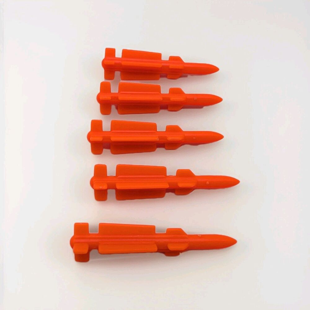 1987 GI JOE ARAH MOBILE COMMAND CENTER Lot of 5 Short Missile Replacement Parts